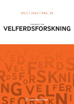 Tidsskrift for velferdsforskning. Vol.28, Utg.3