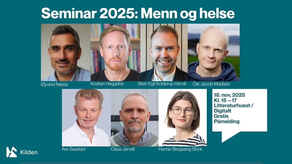 Portrettfoto av deltakerne på seminar om menn og helse
