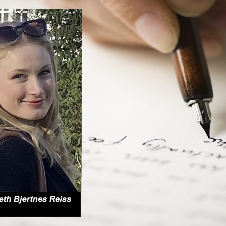 Portrettfoto av Maja Reiss til masterbloggen